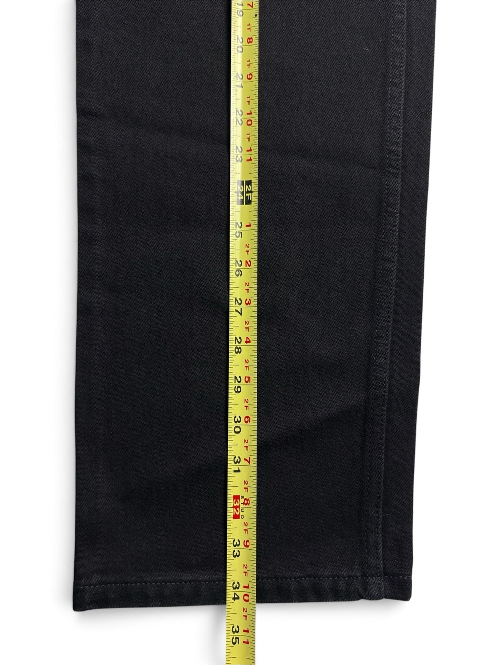 NWT VTG 90s Lands End Relaxed Fit Black Jeans 34x34 Deadstock - Picture 7 of 12